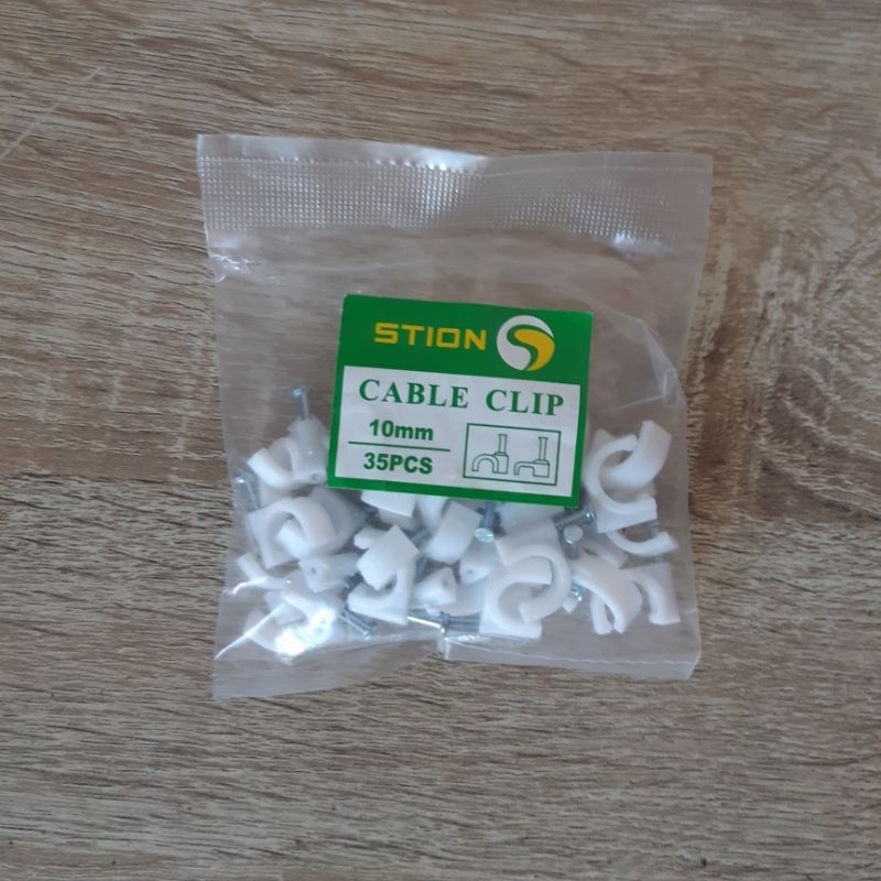 Klem Kabel Stion 10mm/ Klem Kabel Listrik/ Klem Kabel Paku Baja 10mm