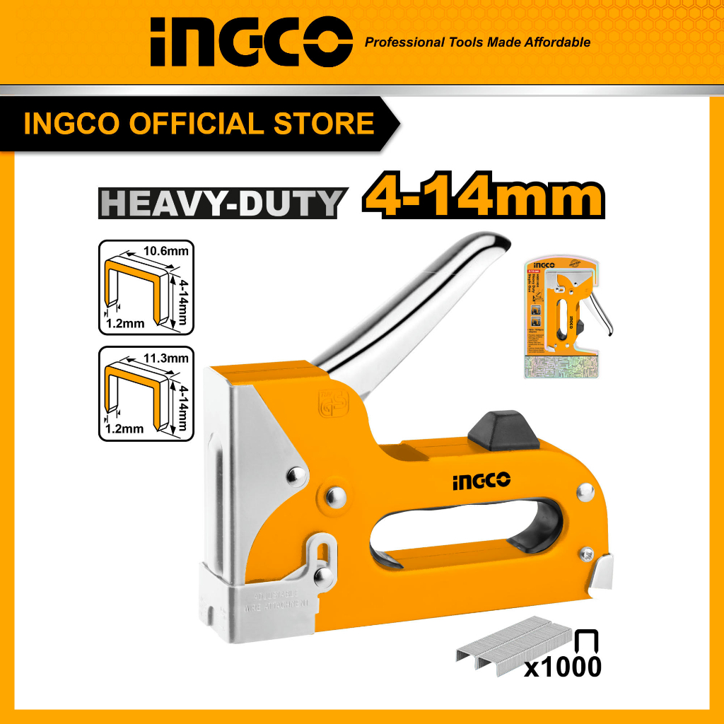 

(INGCO) - HEKTER TEMBAK MANUAL INDUSTRIAL PAKU STAPLES GUN INGCO - HSG1404