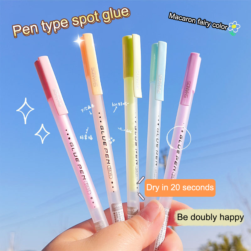 

COD❤️ Glue Pen Lem Titik Dot Glue Warna Warni Pulpen Rectractable Isi Lem Bentuk Pulpen Mekanik Untuk Kerajinan Cute Diy Scrapbook Jurnal Cod Stationery Lucu Warna Pastel Makassar