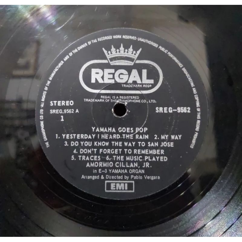 Vinyl Piringan Hitam 12 inch Yamaha Goes Pop