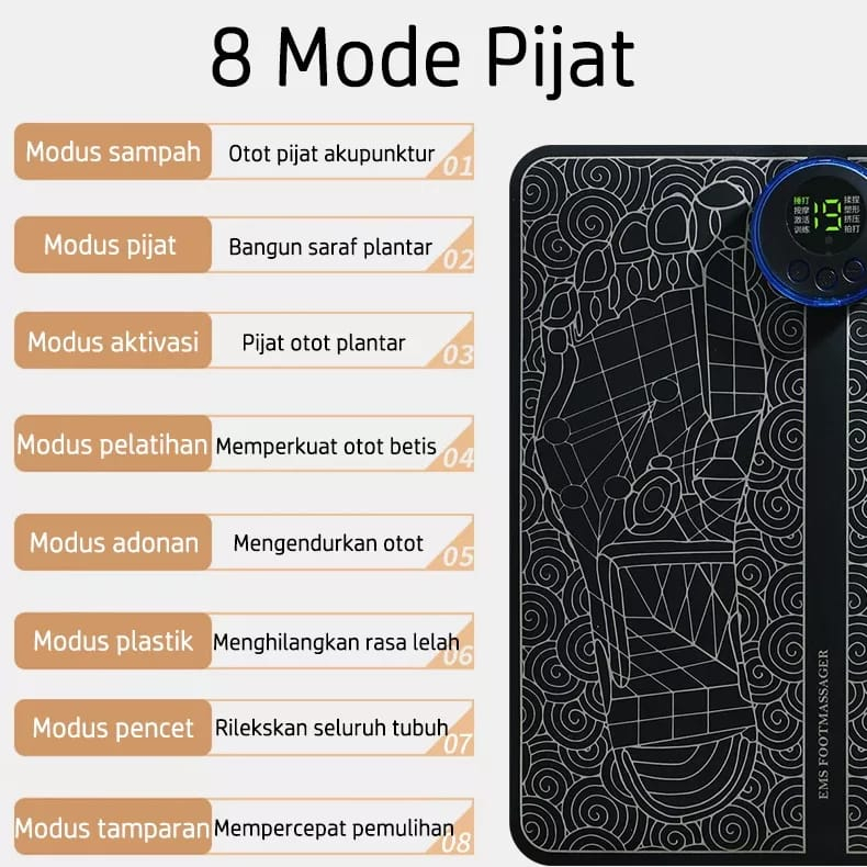 foot massager alat pijat kaki terapi listrik therapy elektric kesehatan