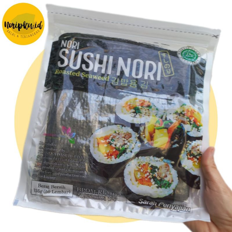 

Sushi Nori isi 50, 20 dan 10 Lembar / Nori Sushi / Nori Gimbap / Nori Kimbap / Nori Dimsum