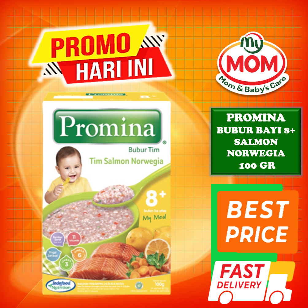 [BPOM] Promina Bubur Bayi 8+ 100gr / Bubur Tim Bayi / MPASI Bayi / Makanan Bayi / Snack Bayi / Cemilan Bayi / MYMOM