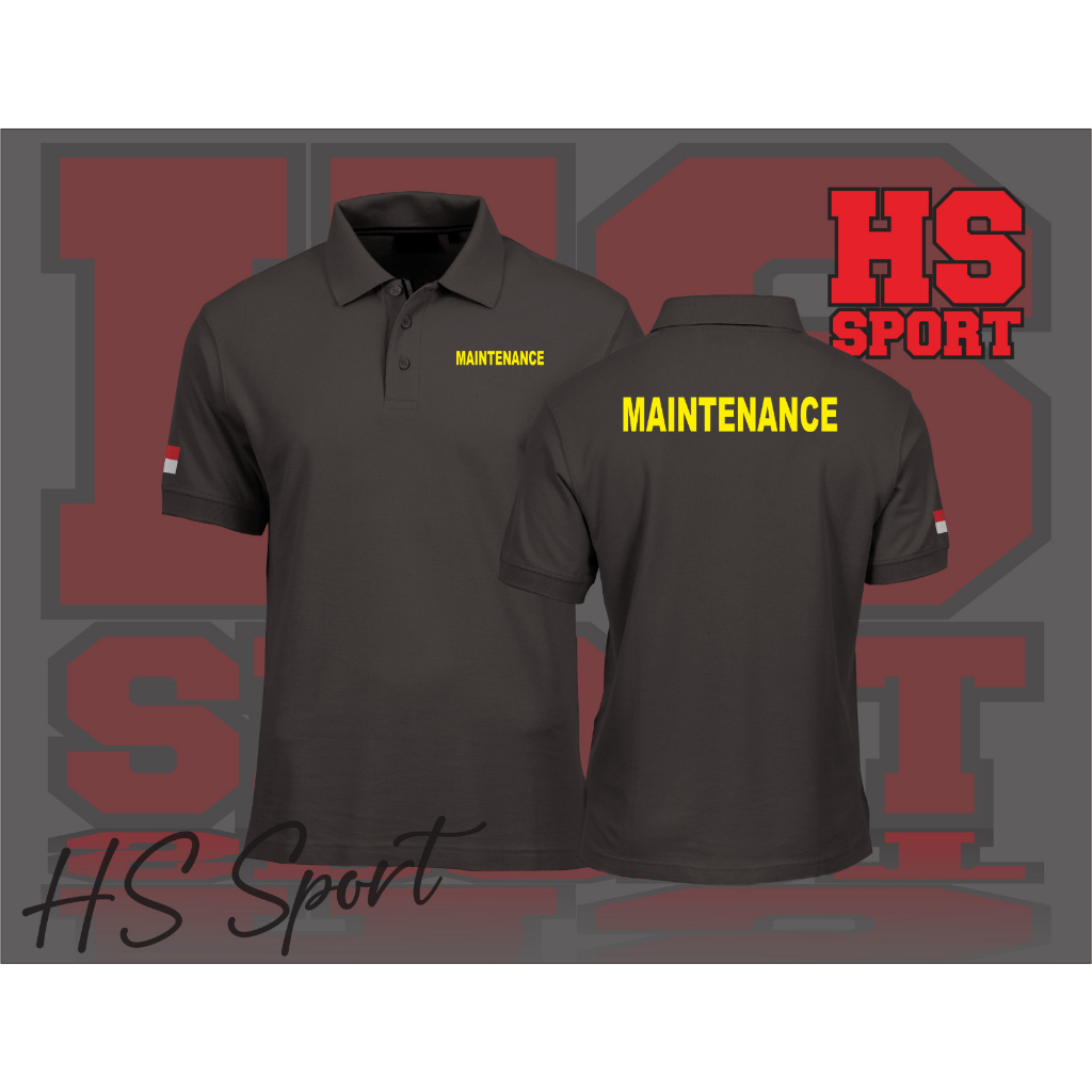 POLO MAINTENANCE - BAJU POLO MAINTENANCE - BAJU POLO KERAH TSHIRT