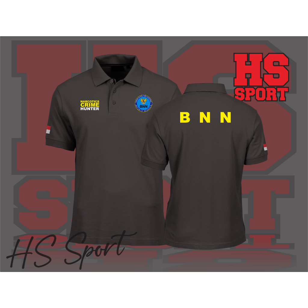 POLO BNN NARCOTICS CRIME HUNTER - BAJU POLO KERAH TSHIRT