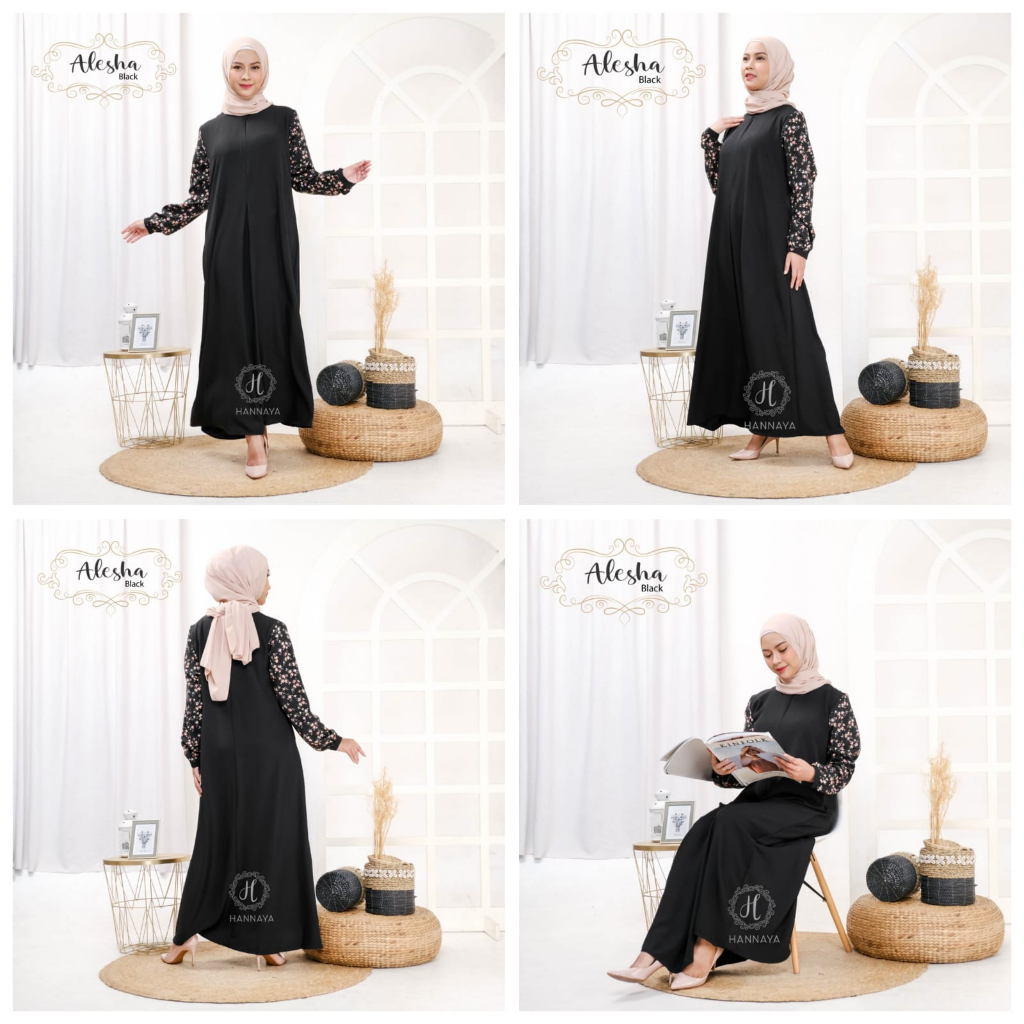 GAMIS TERBARU ALESHA DRESS BY HANNAYA