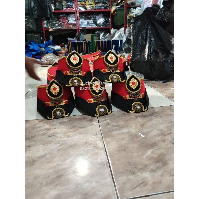 topi kowad paskibra custom manik-manik