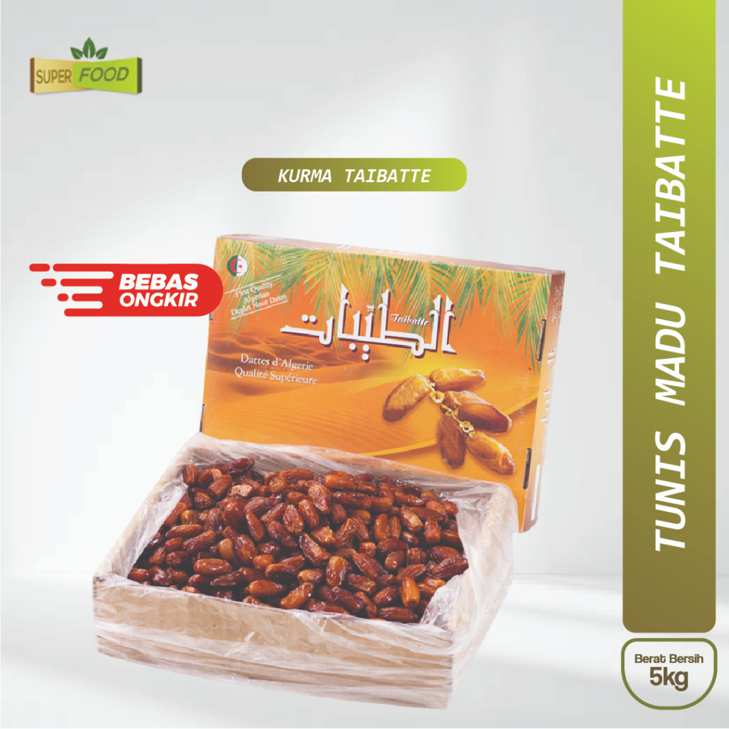 

Kurma Tunis Madu Non Tangkai TAIBATTE 5kg