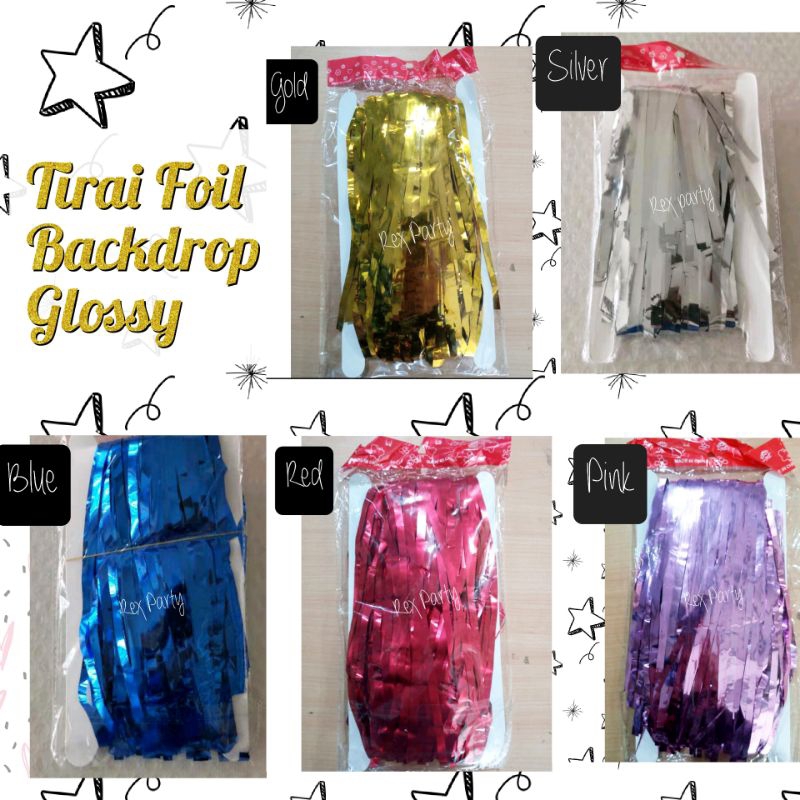Tirai foil / Backdrop Foil Shinny/ Background Foil Metalik/Tirai foil Metalik/Tirai Foil Shinny