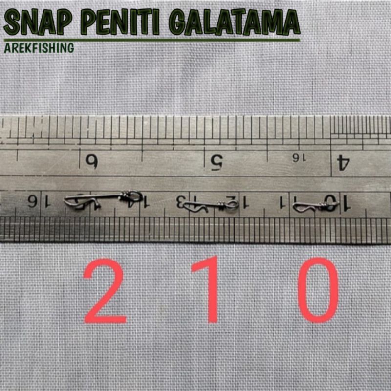 Snap / Peniti Pelampung Pancing GALATAMA 1 Bungkus Isi 12pcs
