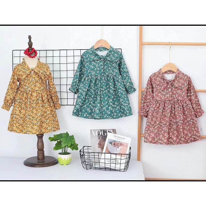 ATASAN BLOUSE IMPORT MOTIF BUNGA ANAK PEREMPUAN