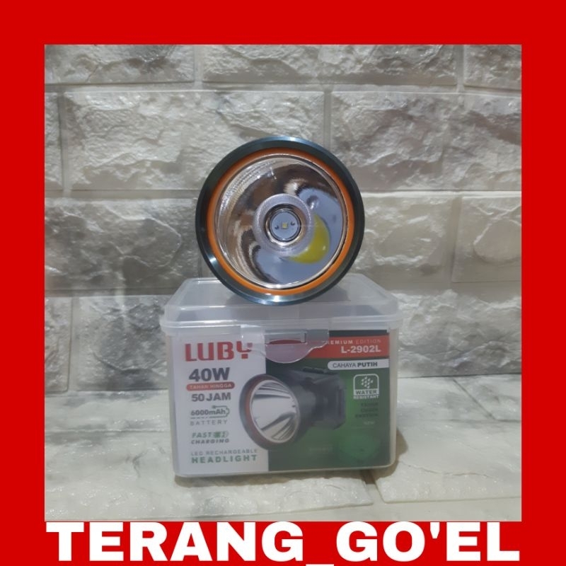 SENTER KEPALA LUBY L-2902L / L-2902K 40 WATT CAHAYA PUTIH DAN KUNING