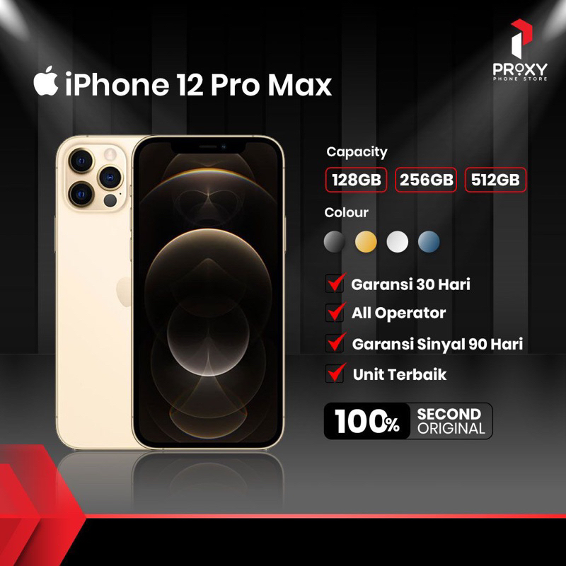 Iphone 12 Pro Max 128GB 256Gb 512GB ibox Inter Fullset
