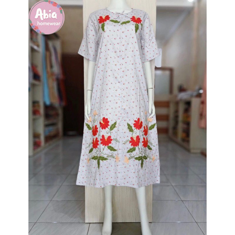 Daster Bordir Malang Katun Jepang - Busui Friendly