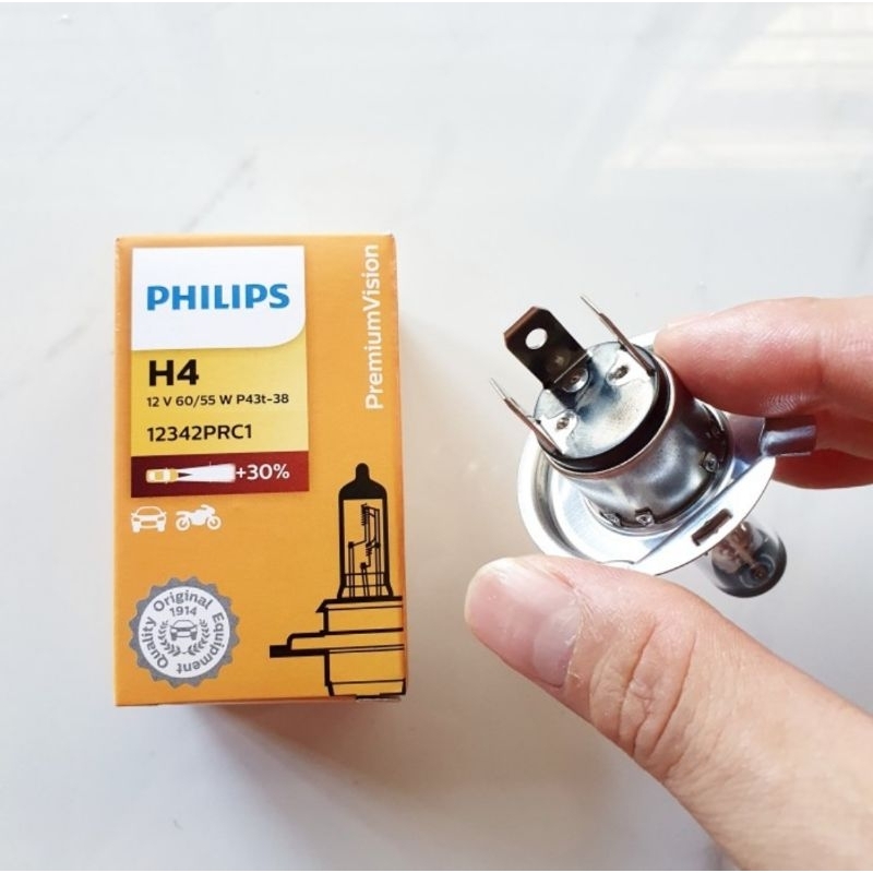 PHILIPS BALON LAMPU DEPAN H4 - AVANZA / XENIA / CALYA / SIGRA / AGYA / AYLA