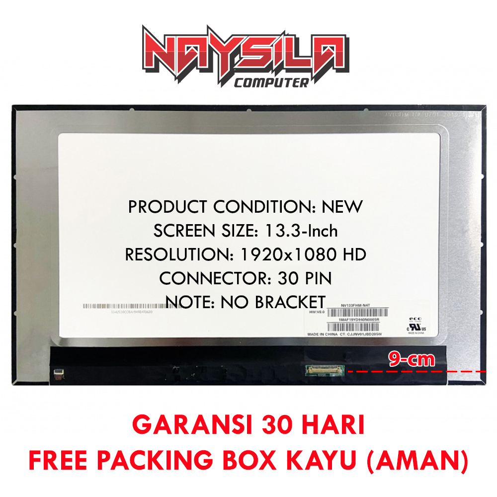 LCD LED 13.3 SLIM 30PIN FHD MODEL PCB LIPAT N133HCA-E5C N133HCA-E5A N133HCG-GF3 N133HCG-GE3