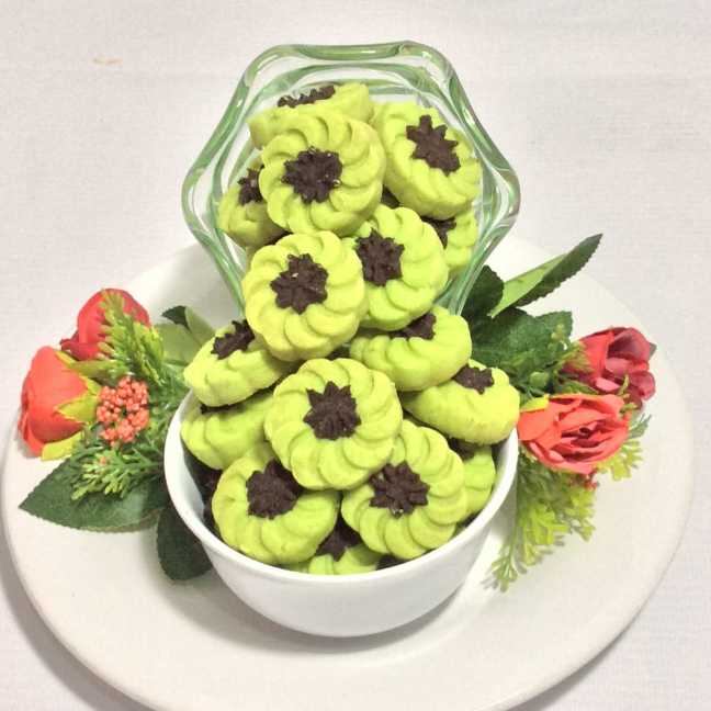

Choco pandan tarts