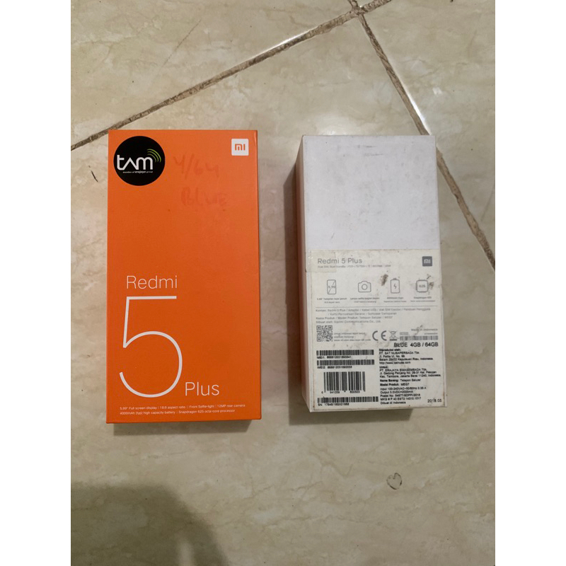 

DUS BOOK KARDUS BOX KARTON XIAOMI REDMI 5 PLUS ORIGINAL COPOTAN