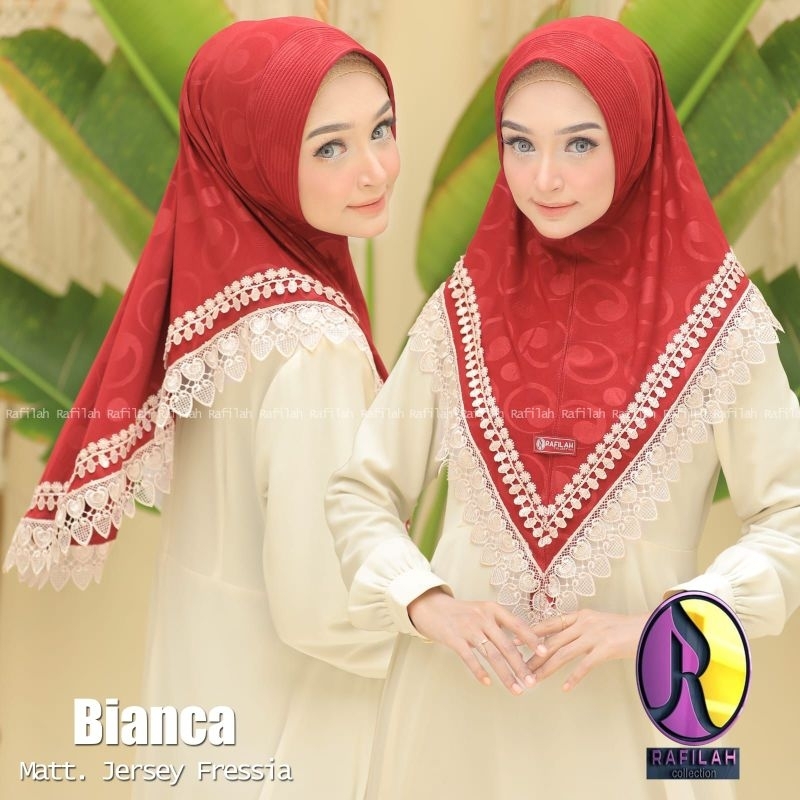 Jilbab Bergo Instan Bianca Renda Original Rafilah