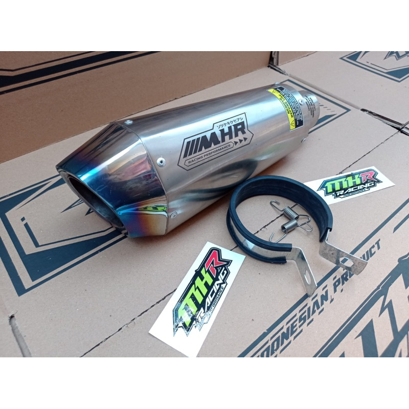 Silincer MHR RACING Tipe Bronze blue inlet 50