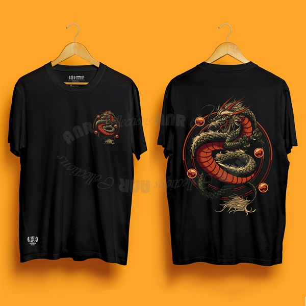 Kaos Distro Premium Pria Unisex Dragon Theme