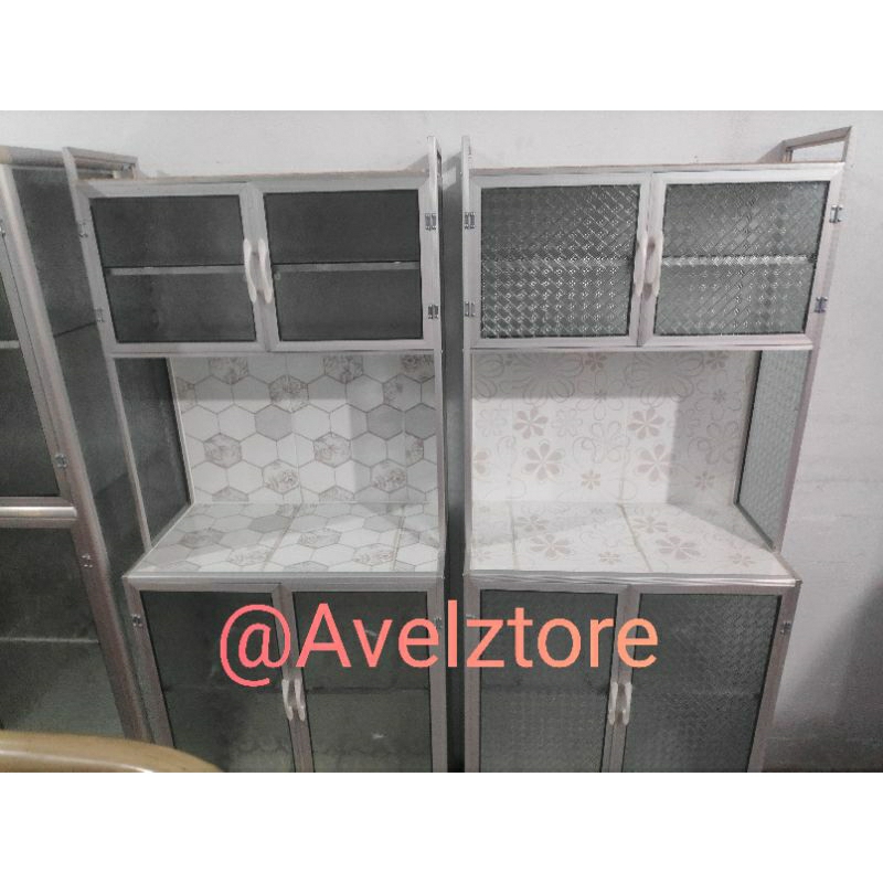 Rak Piring keramik Aluminium datar / Lemari Piring Aluminium / Lemari sayur