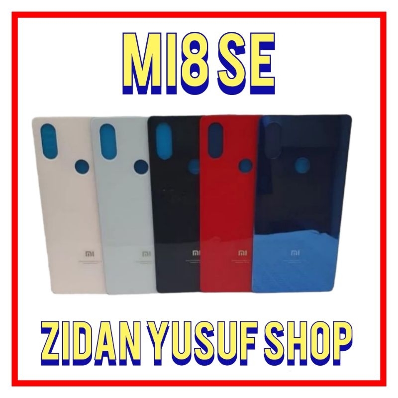 BACKDOOR BACK COVER KESING CASING HOUSING XIAOMI MI8 SE TUTUP BELAKANG BAHAN KACA ORIGINAL