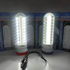 Lampu Emergency MS-6032 // Senter LED 18 SMD + 5 W + SENTER 1 W Mitsuyama