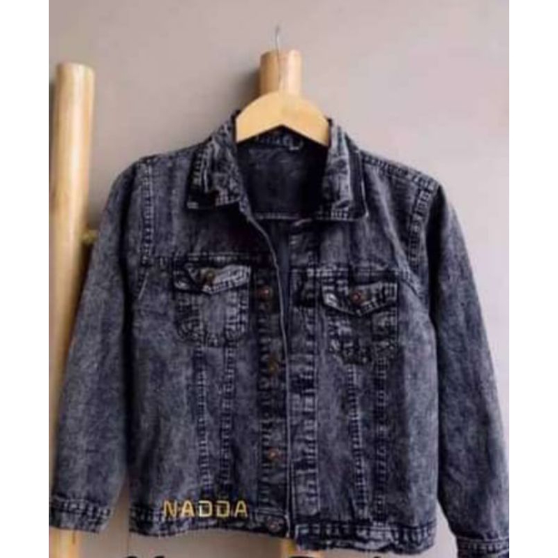 Discount ( Oversize ) Jaket Jeans Wanita Hitam Snow // Jaket Jeans Wanita Biru Snow // Jaket Jeans