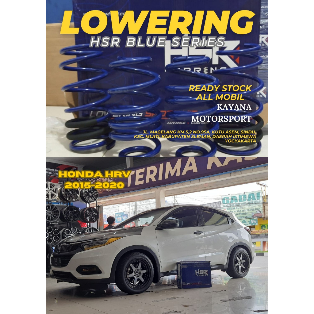 Per Ceper Mobil /Lowering Kit HSR Mobil HRV Tahun 2015-2020