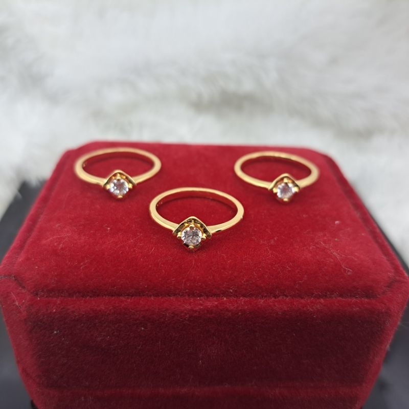 Cincin Permata Gold Permata xuping anti karat