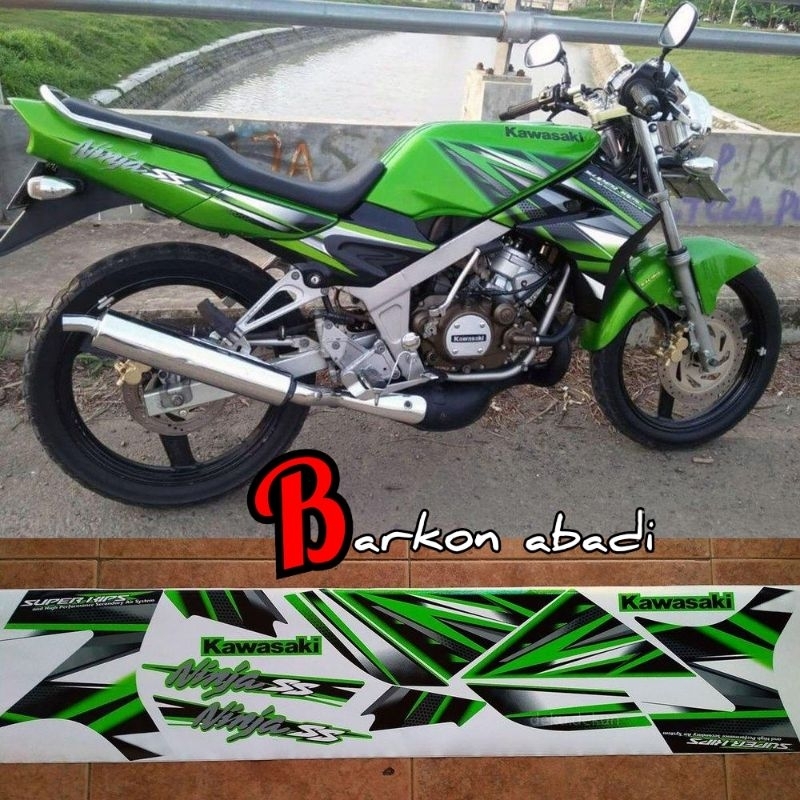 sticker Striping NINJA SS 2013 hijau (METALIK) ORIGINAL