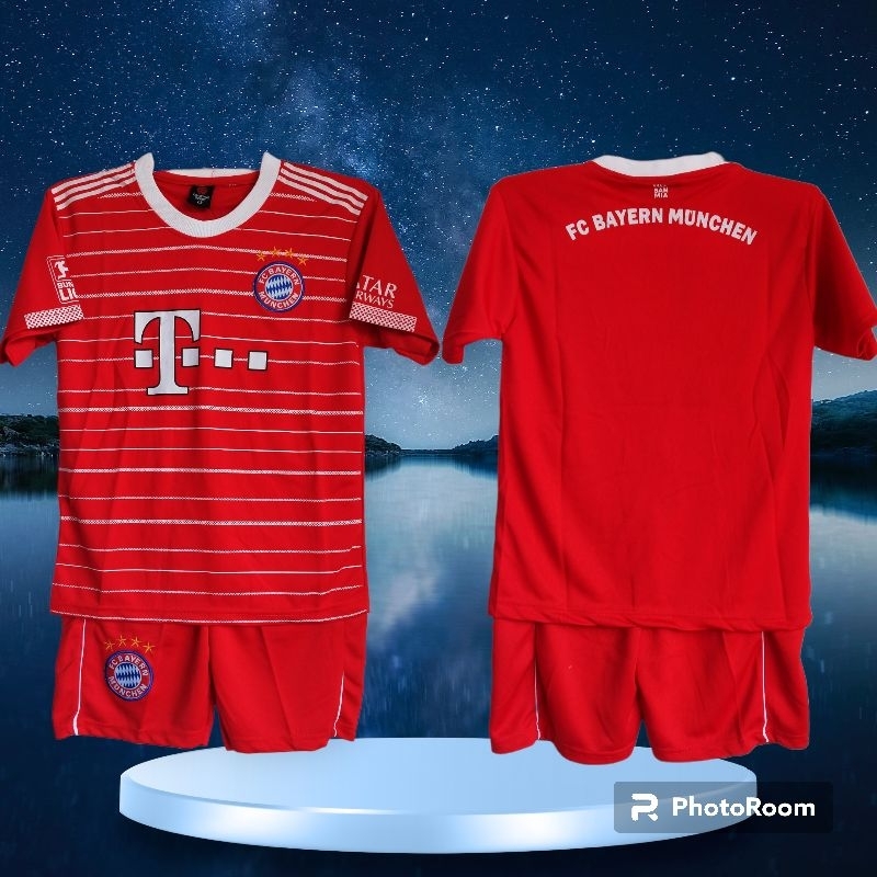 setelan Jersey BAYERN -MUNCHENN anak umur 1-12 thn