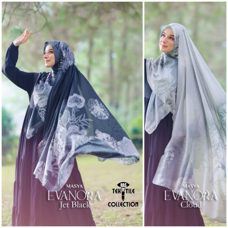 MADENIA SYARI By MASYA - Jilbab Hijab Kerudung Scarf Segi Empat 4 Instan Voal Premium Lasercut Laser