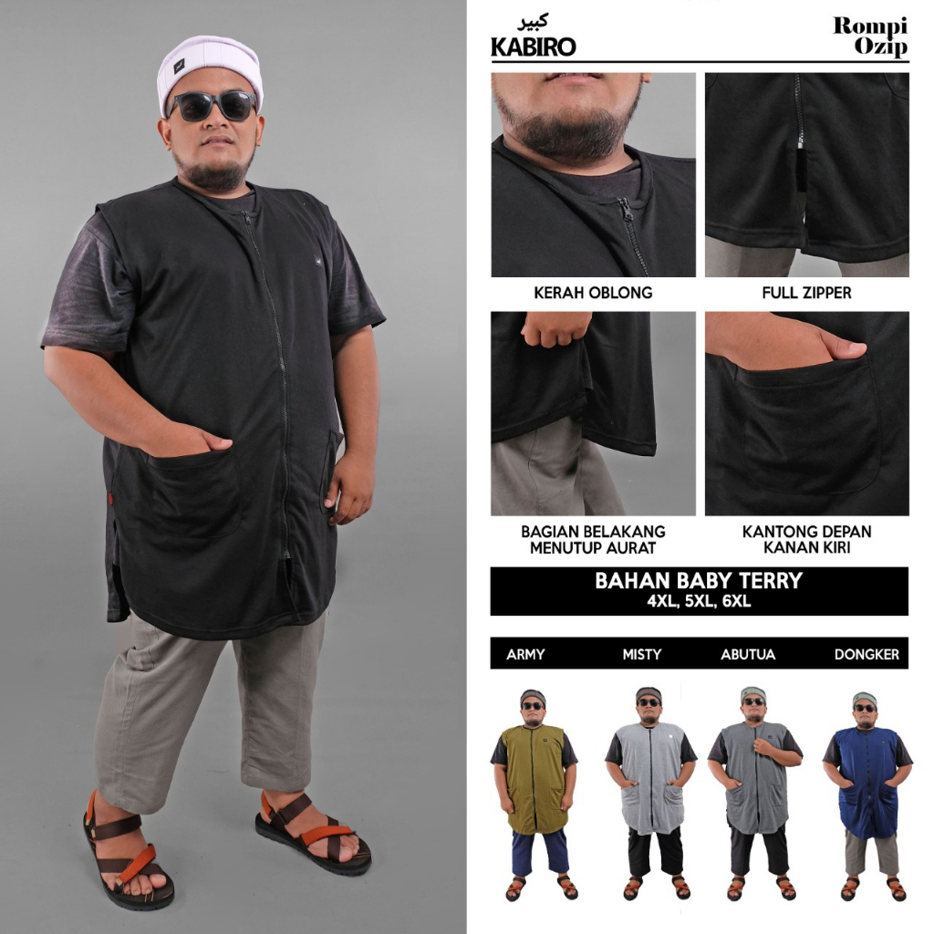 ROSAL Rompi Sholat O-ZIP Oblong Jumbo