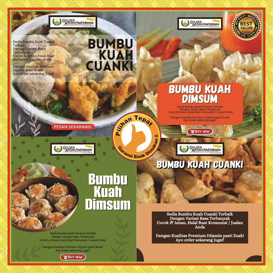 

BUMBU KUAH CUANKI & DIMSUM 1Kg Aneka Rasa Sop Kiloan 1 Kg Bakso Cuankie Dimsum Instan Lengkap Bandung Lidah Enak Pedas Simple Sukiyaki Ayam Udang Ikan Ceker Ayam Bakar Tomyam Bakso Kimlo Kari Kwetiau Betutu Halal Suki Steamboat Instan Instant Gafi