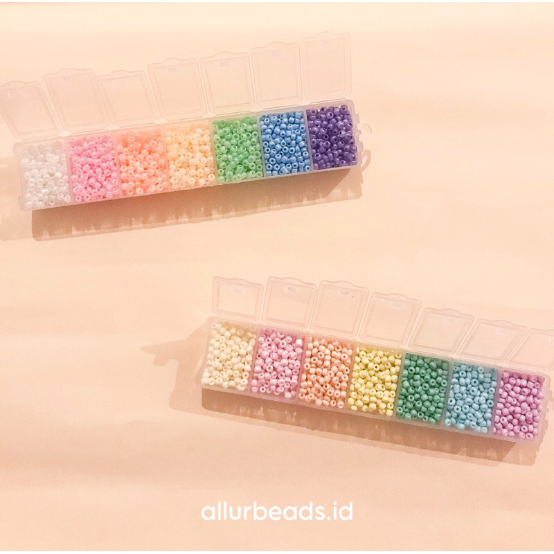 8/o Seed Beads Jewelry Set Box / Kit Manik-Manik