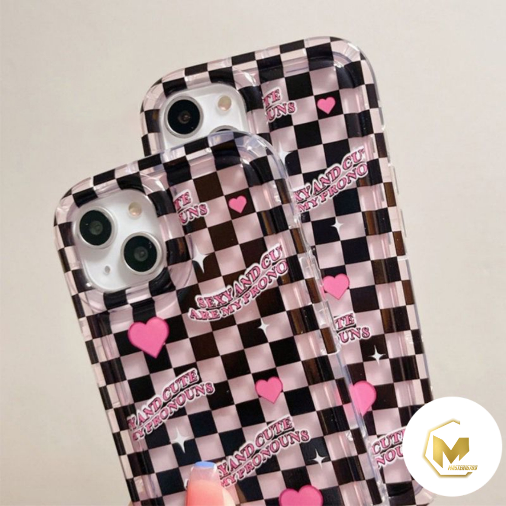 SS824 SOFTCASE AIR BAG LOVE GRID FOR REALME 5 5I 5S C3 6I NAZO10 10A 20A 7I C17 10 4G C11 C12 C25 C25S 20 C15 C20 C20A C11 2021 50I C21Y C25Y C30 C30S C31 C33 C35 50A PRIME C55 REALME C53 NARZO N53 MA4755