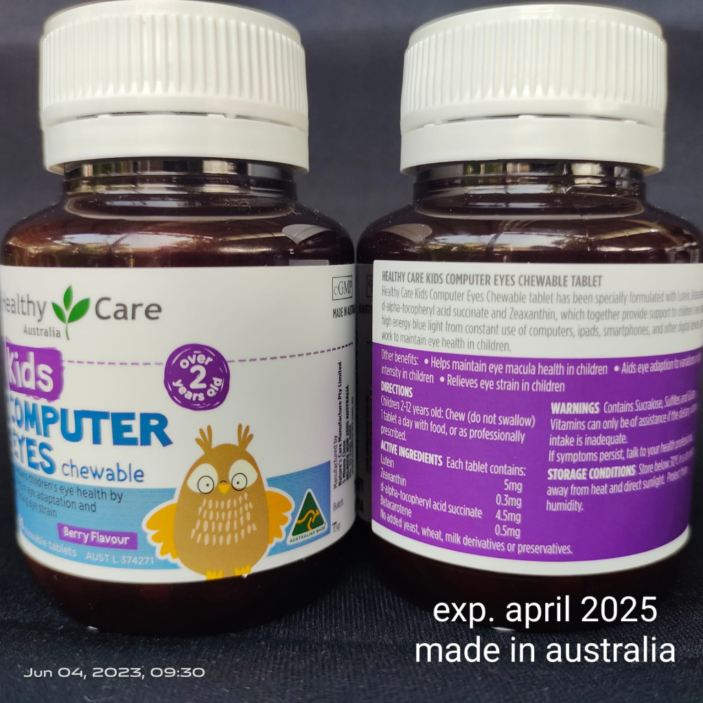 Vitamin Anak Healthy Care Kids Computer Eyes 60 Chewable Tablets