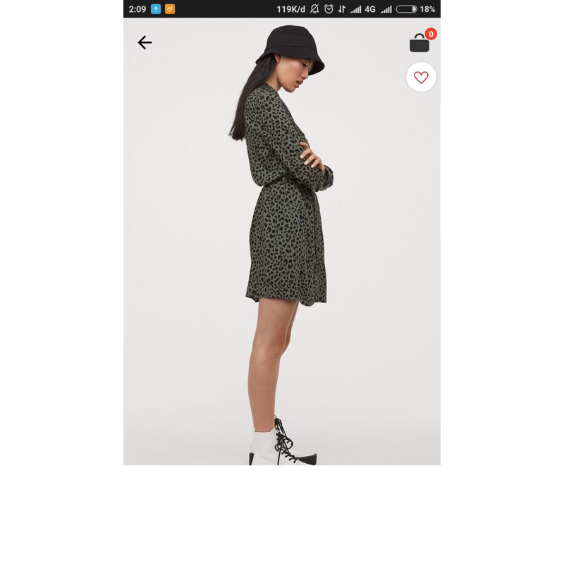 Midi Dress H&M Leopard