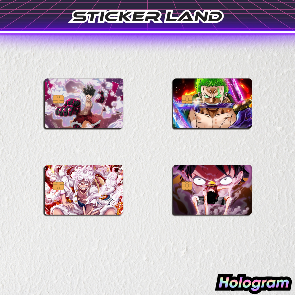 

Stiker ATM One Piece Spesial Hologram - Stiker Kartu ATM Anime Hologram Emoney Flazz Sticker Land