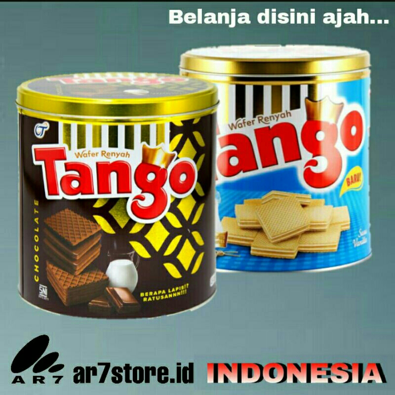 

TANGO wafer coklat/vanilla kaleng 290gr