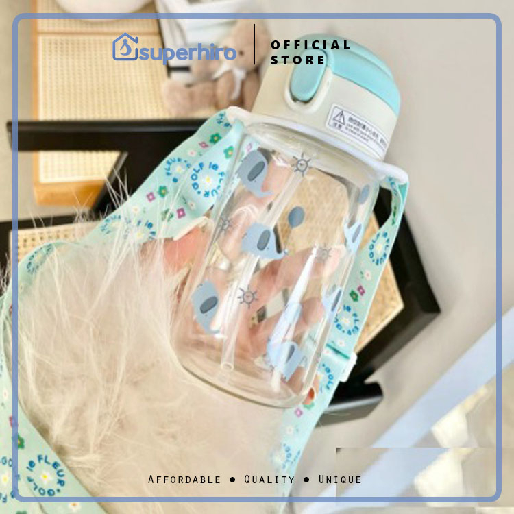 Botol Minum Tali 350ML / Gelas Anak Balita 100% BPA FREE Tebal