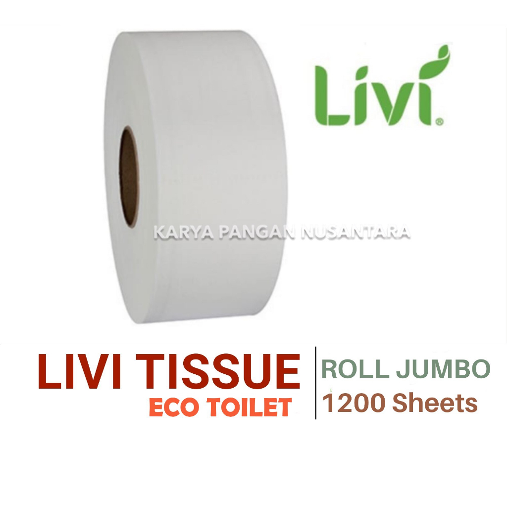 LIVI TISSUE ECO TOILET JRT 1200S TISU ROLL JUMBO LIVI TISU WASTAFEL