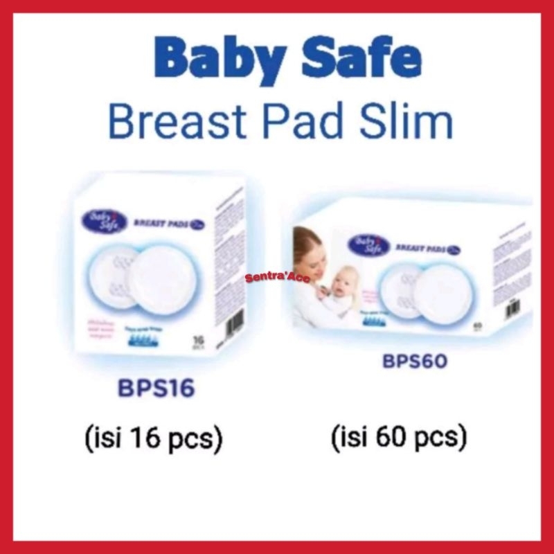 Baby Safe Breast Pads Slim 70ml Isi 60 pcs | 16 pcs Penyerap Asi