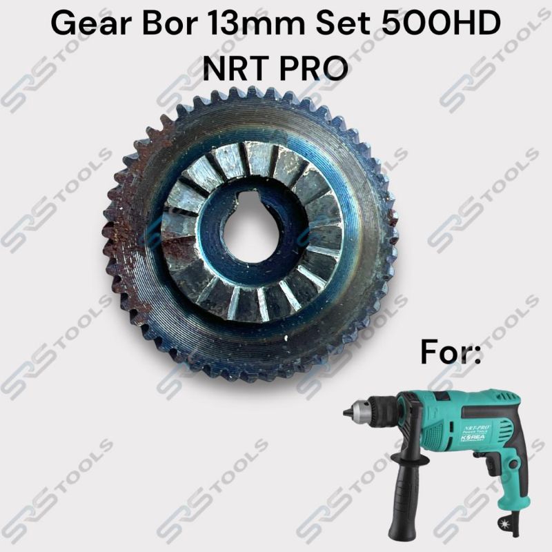 NRT PRO Gear / Gigi Nanas Bor Listrik 13 mm Set Type 500 HD