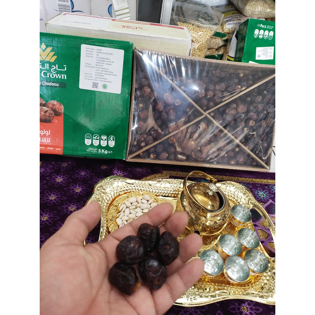 kurma Lulu DATE CROWN 100% Original kemasan selalu terbaru