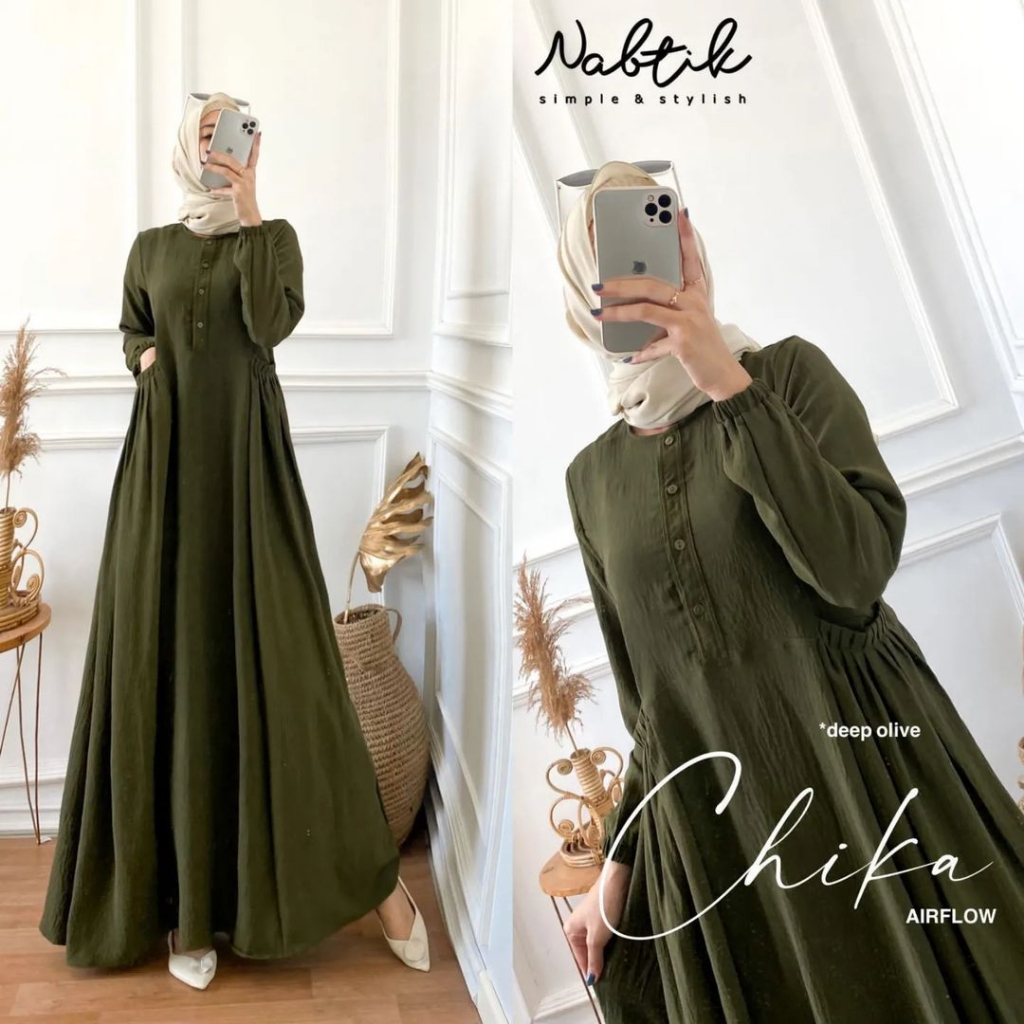 Gamis Chika Cringkel Airflow Coza