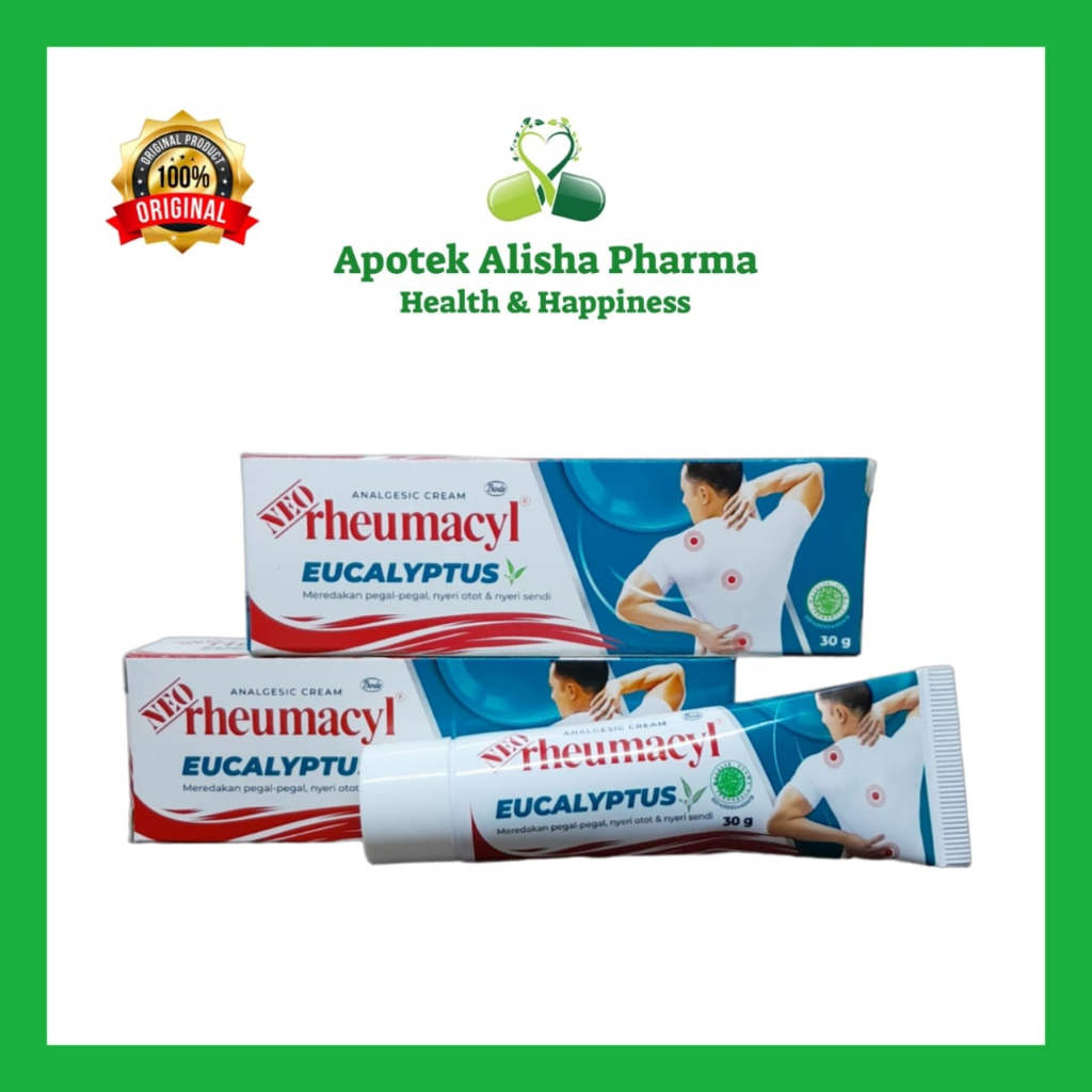 Neo Rheumacyl Cream 30gr/Rheumacil/Remasil Krim/Extra Hot/Eucalyptus Krim Keseleo/Pegal/Nyeri Sendi/Otot