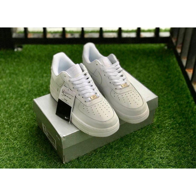 SNEAKERS AIRFORCE 1 (IMPORT100%) SEPATU AIRFORCE PUTIH SEPATU WANITA PUTIH SEPATU PRIA AIRFORCE ONE FULL WHITE PREMIUM